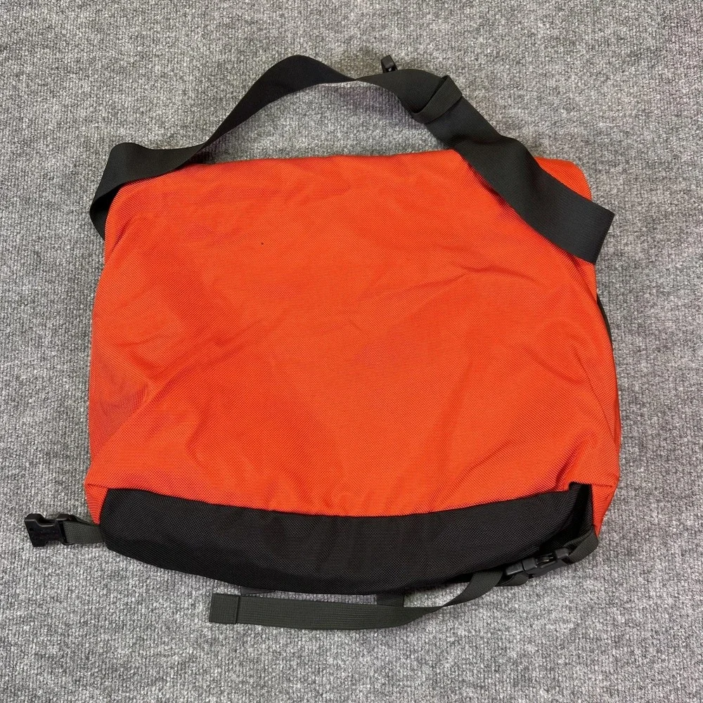 Vintage Patagonia Critical Mass Messenger Bag Orange Reflective Strap Travel
